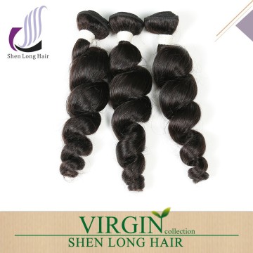 fashionable and popular virgin peruvian hair bundles , peruvian loose wave
