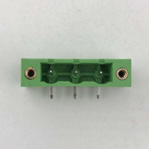 Morsettiera flangia ad angolo retto PCB passo 7,62 mm