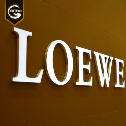 Large Outdoor Frontlit Wall Mounted Letters