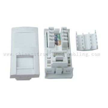 Tooless Keystone Jack In White