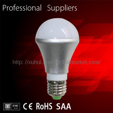 from China EMC E27 base 5w led bulb light housing