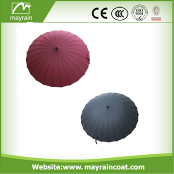 Colourful Plastic Handle Straight Umbrella