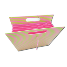 Expanding Document Presentation Folder with Handle