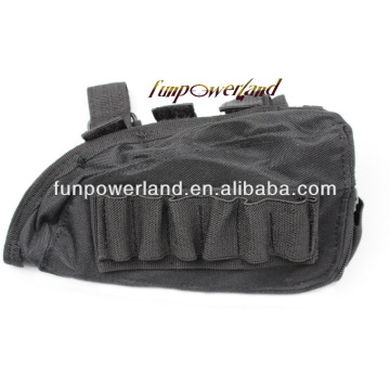 Funpowerland Black Color Shotgun Buttstock Shell Holder & Cheek Rest