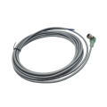 M12 hembra para abrir cables finales con LED