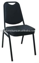black stacking chair