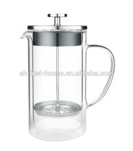 Double wall glass tea & coffee maker