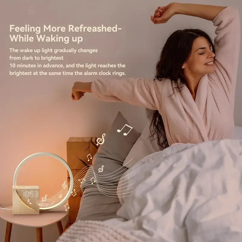 Sunrise Alarm Clock with 10 White Noise Sounds for Deep Sleep Lamp