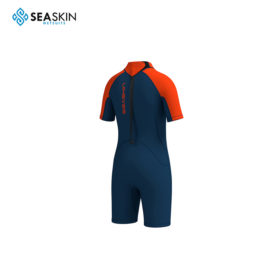 Seaskin Kids Front Front Zipper Wetsuit สำหรับการดำน้ำ Scuba