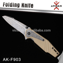 G10 Handle Tactical Survival Folding Pocket Knife Stonewashed Blade