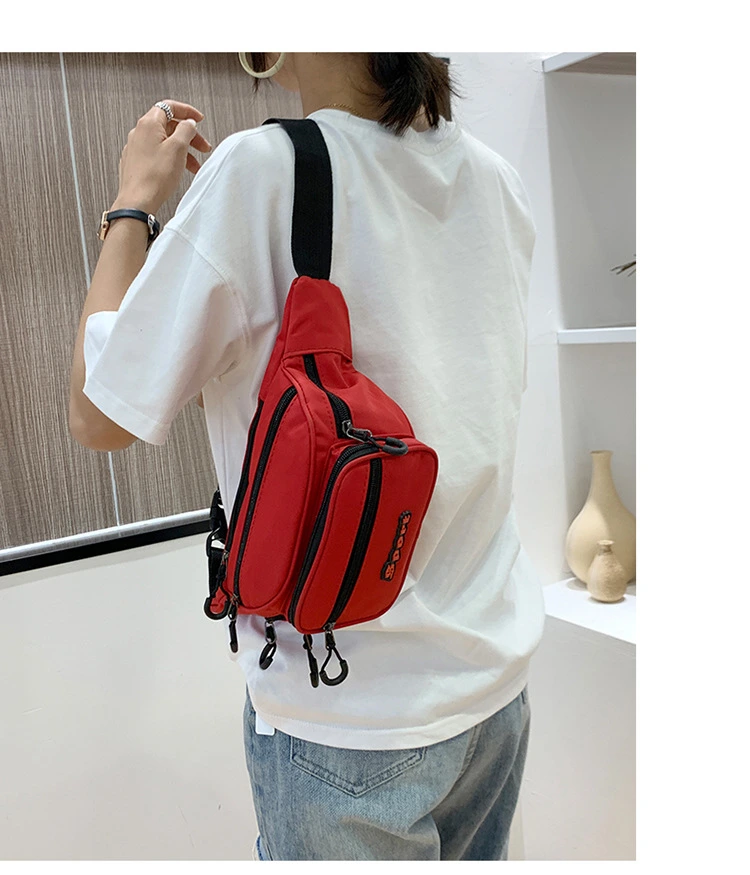 Customized Waist Bag Nylon Waterproof Outdoor Casual Women's Bag Multifunctional Waist Bag