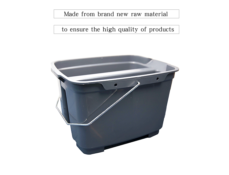 Commercial Double Pail Plastic Bucket with Handle 19 Quart