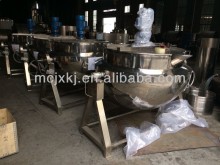 Fixed jacketed kettle with agitator