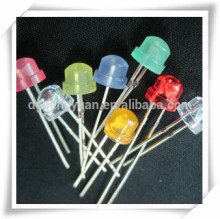 5mm white straw hat led diodes 3000 - 3400 mcd dip led