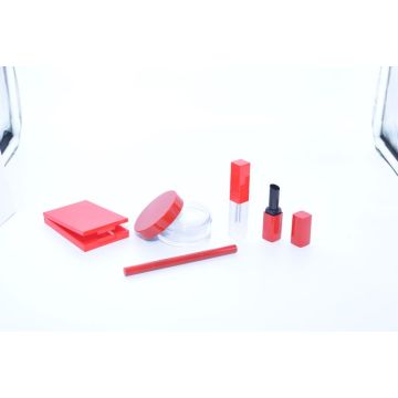 Vierkante lippenstiftbuis in de Chinese rode serie