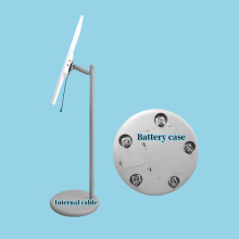 Battery Case Floor Stand with Internal Cable TV Monitor Display