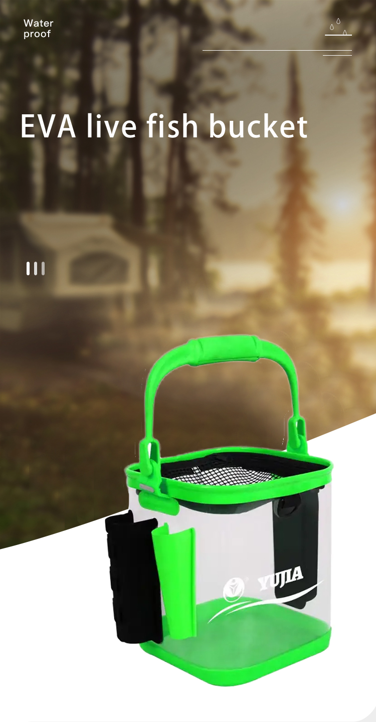 Live Fishing Bait Bucket Portable  Multi-Functional Container of Fetch Water