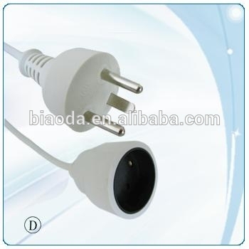 Denmark power plug ,Denmark 3 round pin power cord