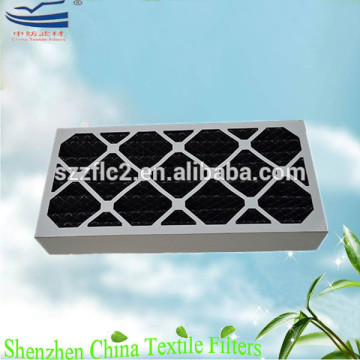 HVAC ventilation activated carbon pleated panel filters