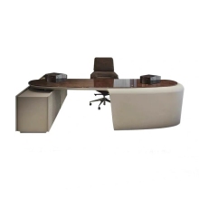 Modern High-Tech Italian Designer Wooden Computer Desk for Executive Home Office