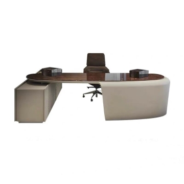 Modern High-Tech Italian Designer Wooden Computer Desk for Executive Home Office