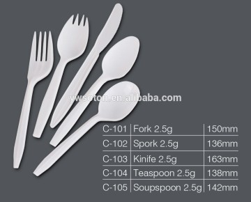 2.5g PP Plastic Cutlery Sets Disposable Flatware Tableware