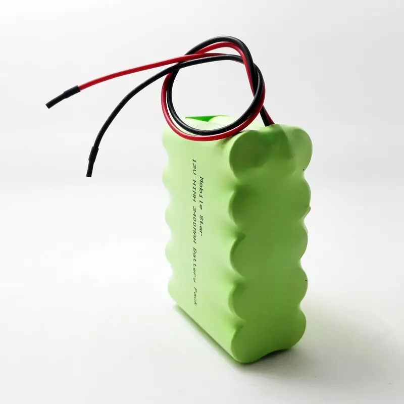 12V 2400mAh AA Ni-MH Rechargeable Battery Pack with Connector and Wire