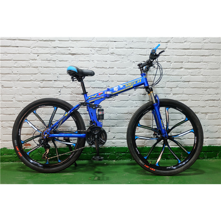 Bicycle 26 inch 21 speed high-carbon steel sports bicycle folding mountain bike foldable bicycle