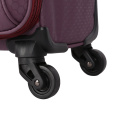 Fashion Polyester universal wheels Trolley luggage suitcase