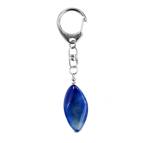 Natural Gemstone Agate Keychain