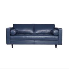 Popular Sven Blue Leather Sofa