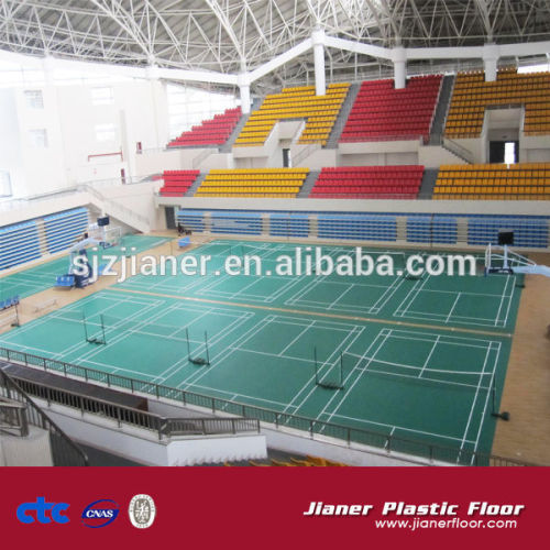 pvc flooring used indoor badminton court size