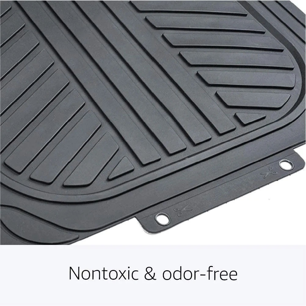 Cat Deep Dish Rubber Floor Mats All Weather for Car Truck SUV & Van Total Protection Durable Trim to Fit Liners Heavy Duty Odorless
