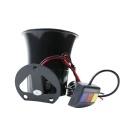 Black Plastic Three Button Police Siren Horn Speaker