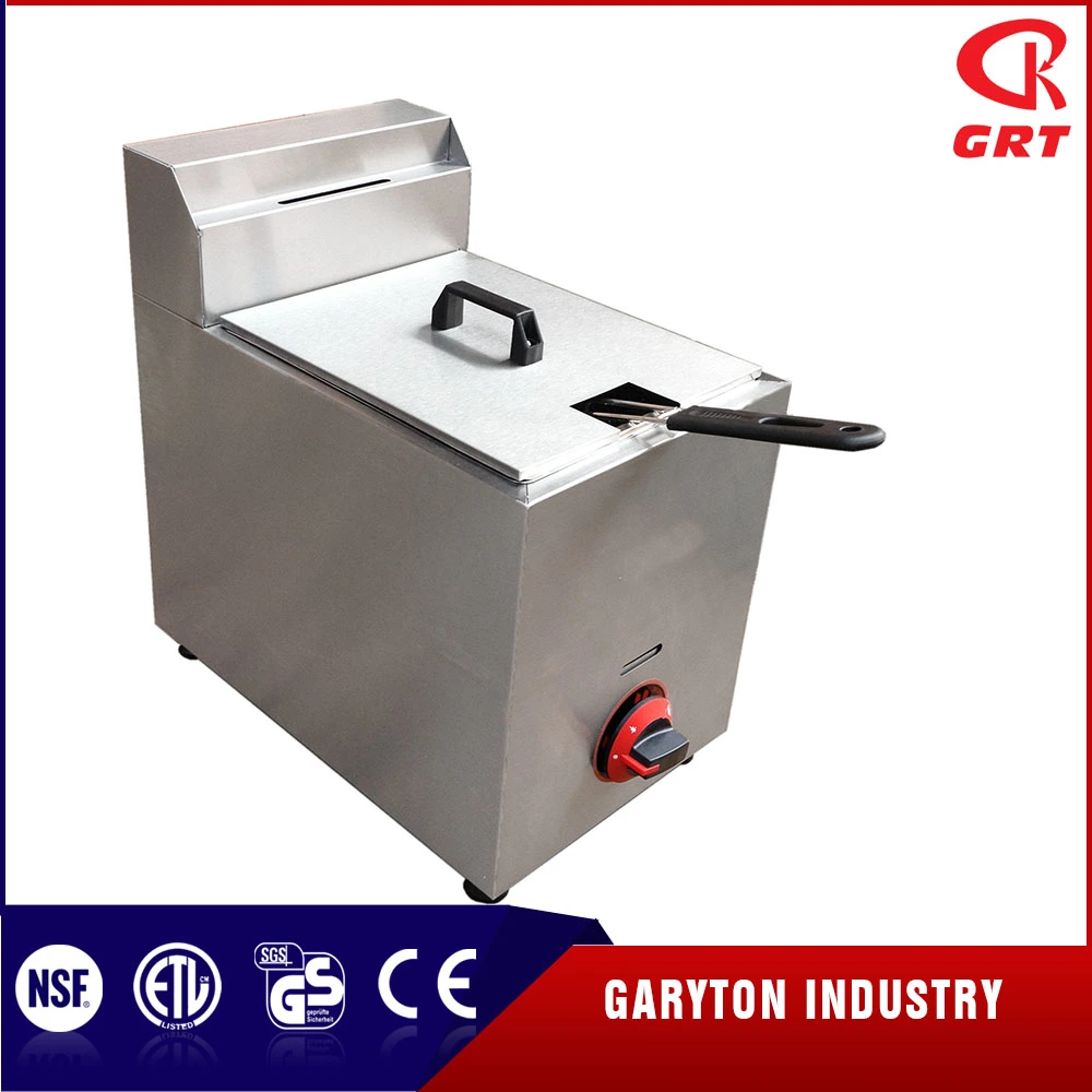 Hot Selling Stainless Steel Gas Deep Fryer (GRT-G10L)