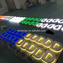 HOT! LED acrylic illuminated letters as sample LED portable led letter sign