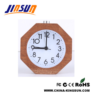 Solid Wooden Alarm Clock With Scanning Movement