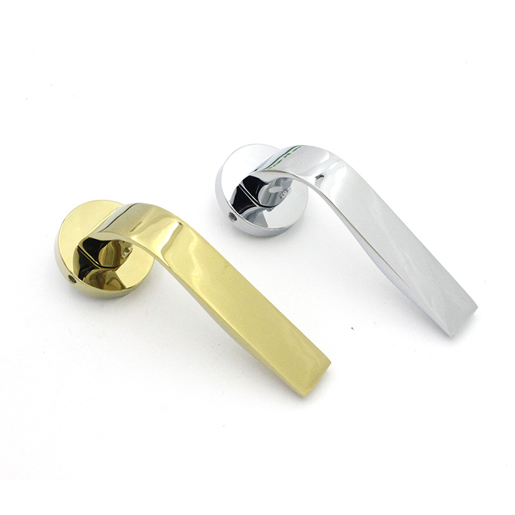 Wenzhou factory PVD Gold Zinc Lever Door Handle