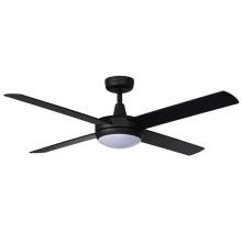 High-end black ceiling fan with light