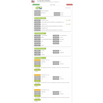 Zine Consentrate US Impor Bill of Lading Data