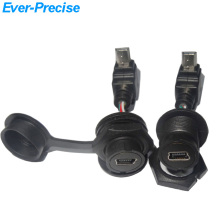 IP68 Waterproof MINI USB to 90 Degree Connector (Female to Male)