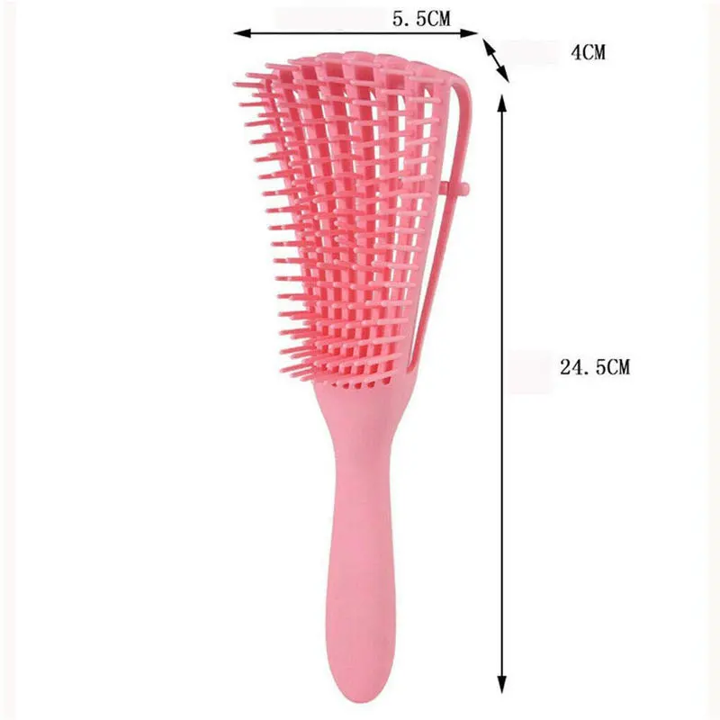 Detangling Afro 3A to 4c Kinky Wavy Hair Brush Combs