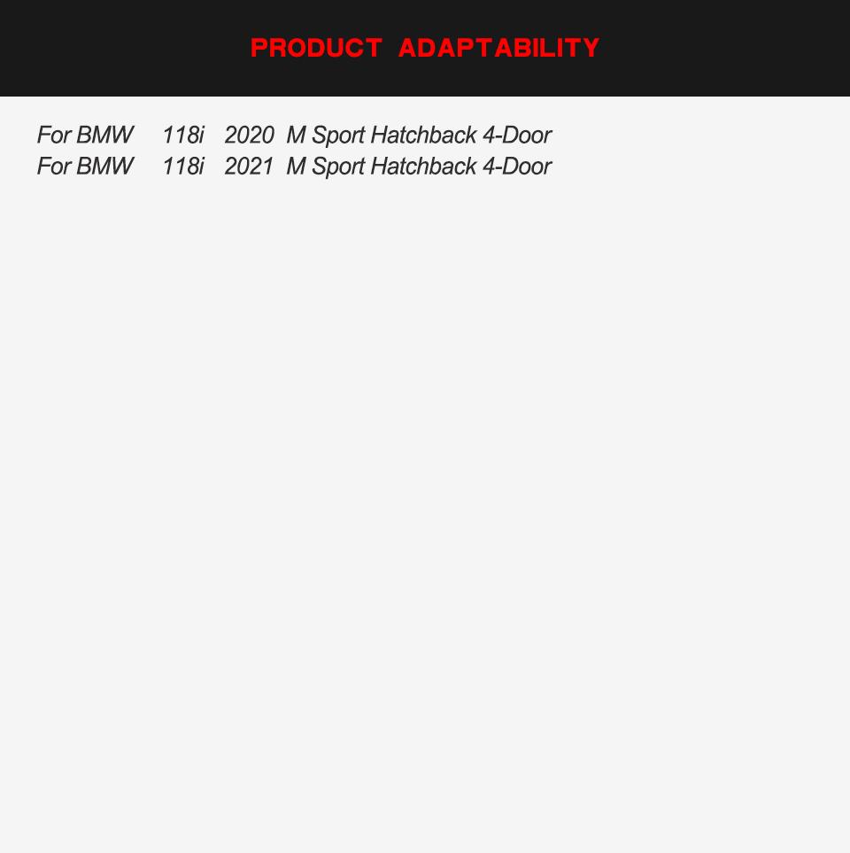 For BMW F40 118i M135i Hatchback 20UP REAL CARBON Side Skirt Extension Spoiler
