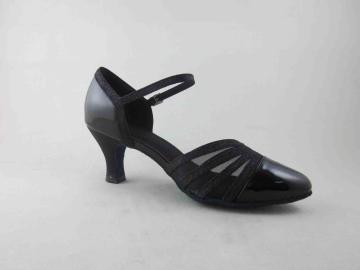 Black dance shoes 2 inch heel