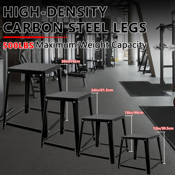 Professional Plyometric Platform Box Set: Versatile Fitness Equipment for Jumping Exercises and Training