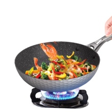 Nonstick Marble Coating Fry Pans with Glass Lid Manufacturer