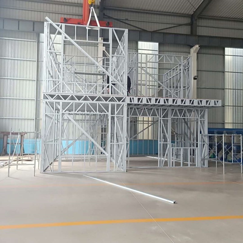 Faster speed light keel steel frame roll forming machine for building prefabricated house