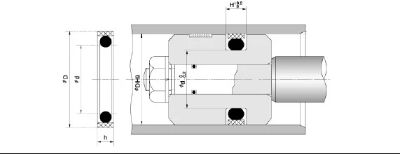 High Quality PTFE Piston Seals for Excavator -Spgo