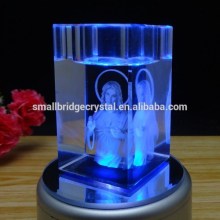 laser engrave crystal candle holder candle stand christian gifts led light base SB-DSC04559