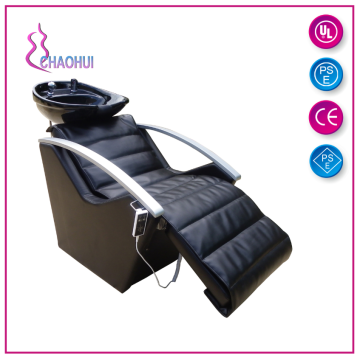 Semi-recumbent electric shampoo bed